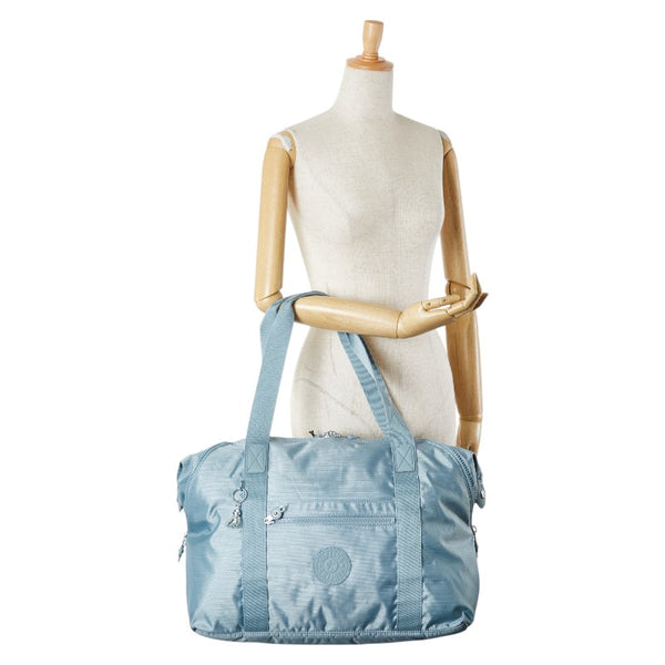 キプリング ART M ボストンバッグ K13405 ライトブルー ナイロン レディース Kipling 【中古】