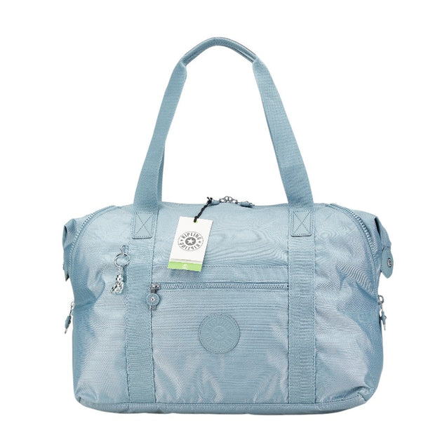 キプリング ART M ボストンバッグ K13405 ライトブルー ナイロン レディース Kipling 【中古】