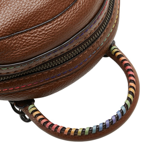 コーチ リュック バックパック F31368 ブラウン マルチカラー レザー レディース COACH 【中古】