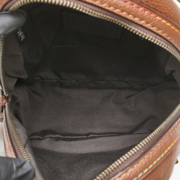 コーチ リュック バックパック F31368 ブラウン マルチカラー レザー レディース COACH 【中古】