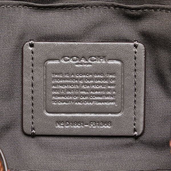 コーチ リュック バックパック F31368 ブラウン マルチカラー レザー レディース COACH 【中古】