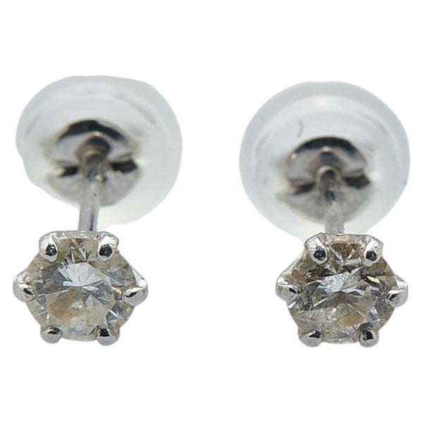 Pt900 プラチナ ダイヤ0.30ct スタッド ピアス レディース 【中古】