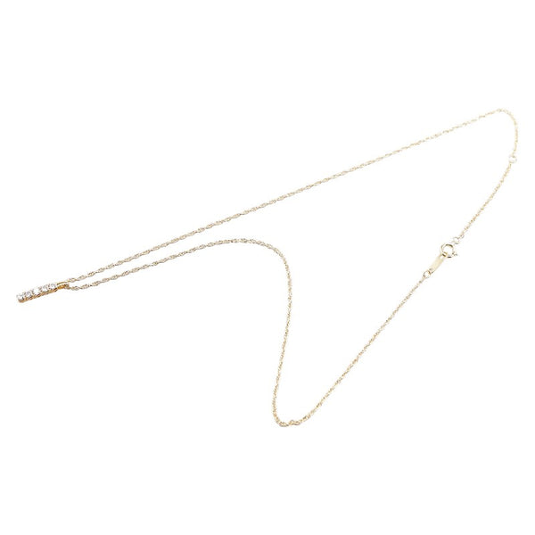 K18YG イエローゴールド ダイヤ0.22ct ネックレス レディース 【中古】