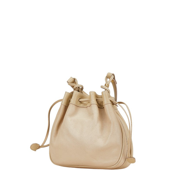 グッチ ショルダーバッグ 007 894 0065 ベージュ レザー レディース GUCCI 【中古】