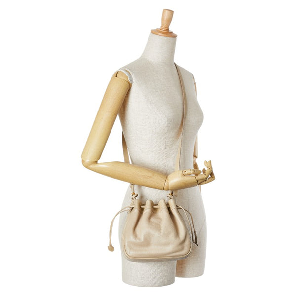 グッチ ショルダーバッグ 007 894 0065 ベージュ レザー レディース GUCCI 【中古】