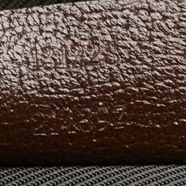 グッチ GGキャンバス トートバッグ ハンドバッグ 131228 ベージュ ブラウン キャンバス レザー レディース GUCCI 【中古】