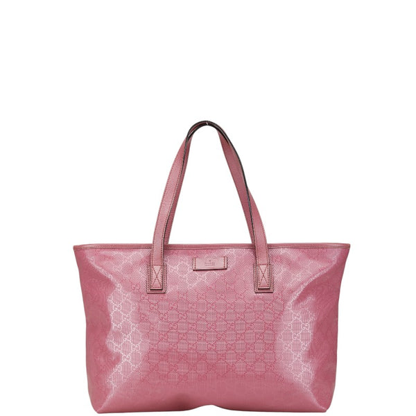 グッチ GGインプリメ トートバッグ ショルダーバッグ 211137 ピンク PVC レザー レディース GUCCI 【中古】