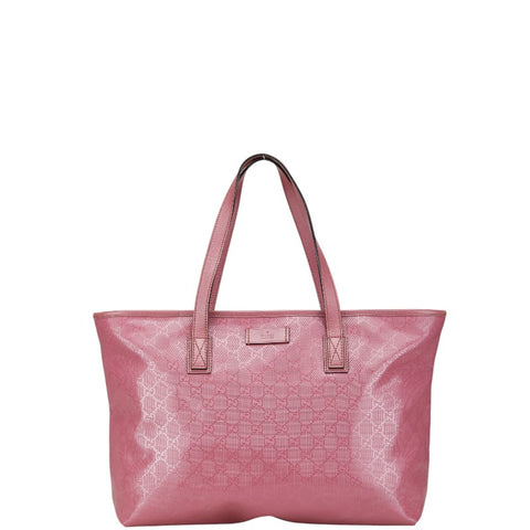 グッチ GGインプリメ トートバッグ ショルダーバッグ 211137 ピンク PVC レザー レディース GUCCI 【中古】
