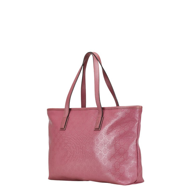 グッチ GGインプリメ トートバッグ ショルダーバッグ 211137 ピンク PVC レザー レディース GUCCI 【中古】