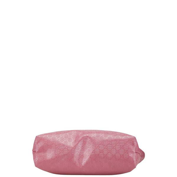 グッチ GGインプリメ トートバッグ ショルダーバッグ 211137 ピンク PVC レザー レディース GUCCI 【中古】