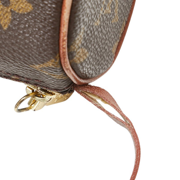 ルイ ヴィトン モノグラム パピヨン付属 ポーチ M51385 ブラウン PVC レザー レディース LOUIS VUITTON 【中古】