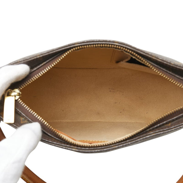 ルイ ヴィトン モノグラム ルーピングMM ワンショルダーバッグ ハンドバッグ M51146 ブラウン PVC レザー レディース LOUIS VUITTON 【中古】