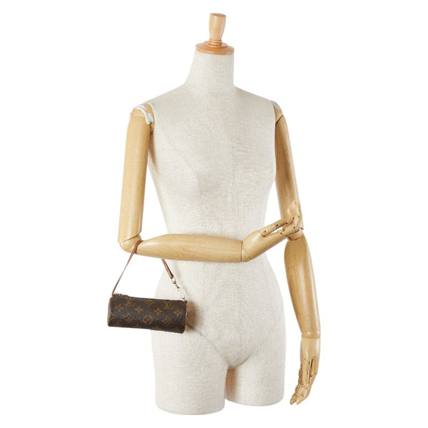 ルイ ヴィトン モノグラム パピヨン付属 ポーチ M51385 ブラウン PVC レザー レディース LOUIS VUITTON 【中古】