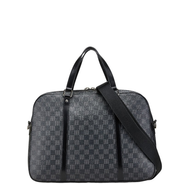 ルイ ヴィトン ダミエ グラフィット ヨーン ビジネスバッグ ショルダーバッグ 2WAY N48118 ブラック PVC レザー メンズ LOUIS VUITTON 【中古】