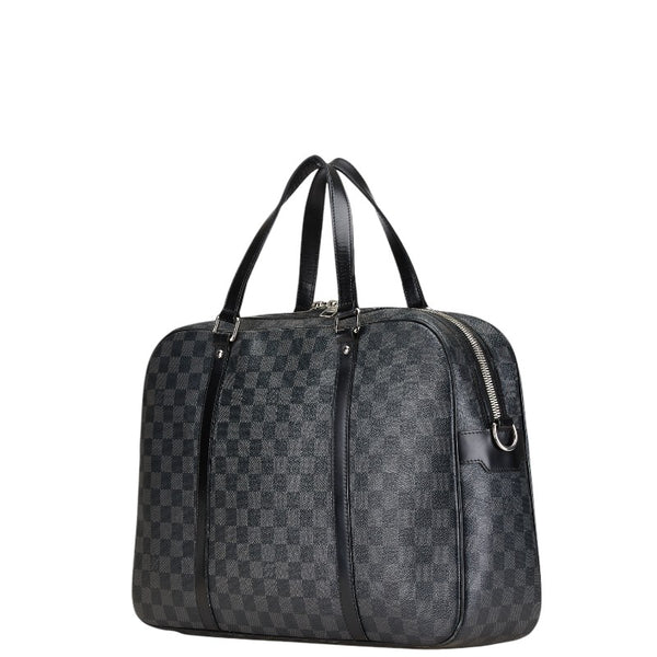 ルイ ヴィトン ダミエ グラフィット ヨーン ビジネスバッグ ショルダーバッグ 2WAY N48118 ブラック PVC レザー メンズ LOUIS VUITTON 【中古】
