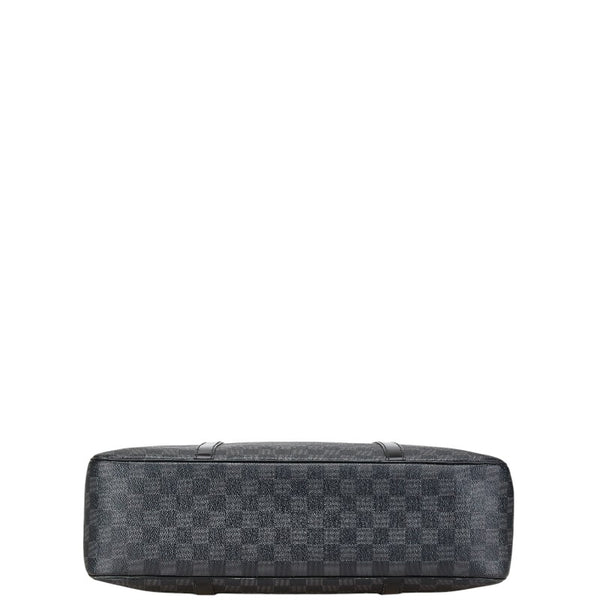 ルイ ヴィトン ダミエ グラフィット ヨーン ビジネスバッグ ショルダーバッグ 2WAY N48118 ブラック PVC レザー メンズ LOUIS VUITTON 【中古】