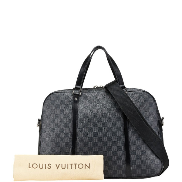 ルイ ヴィトン ダミエ グラフィット ヨーン ビジネスバッグ ショルダーバッグ 2WAY N48118 ブラック PVC レザー メンズ LOUIS VUITTON 【中古】