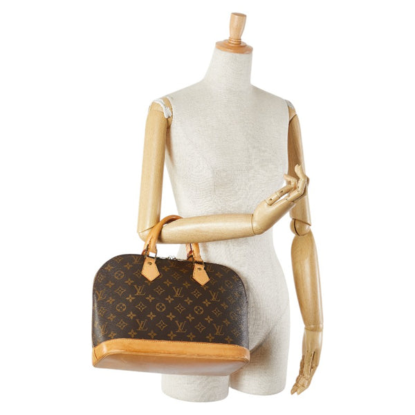 ルイ ヴィトン モノグラム アルマPM ハンドバッグ M51130 ブラウン PVC レザー レディース LOUIS VUITTON 【中古】