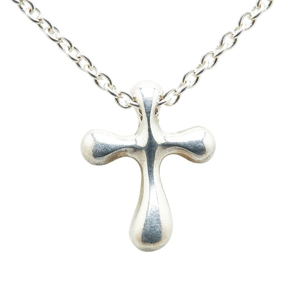 ティファニー スモールクロス ネックレス スターリングシルバー レディース TIFFANY&Co. 【中古】