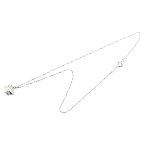 ティファニー アトラス キューブ ネックレス SV925 シルバー レディース TIFFANY&Co. 【中古】