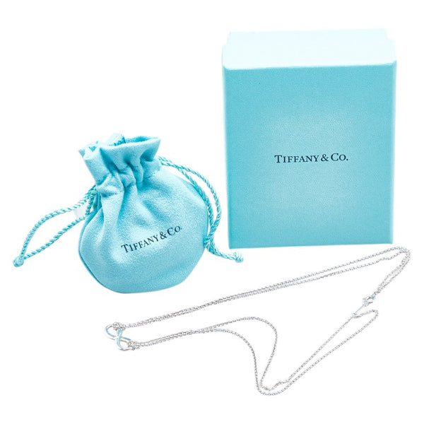 ティファニー インフィニティ ネックレス ダブルチェーン SV925 シルバー レディース TIFFANY&Co. 【中古】
