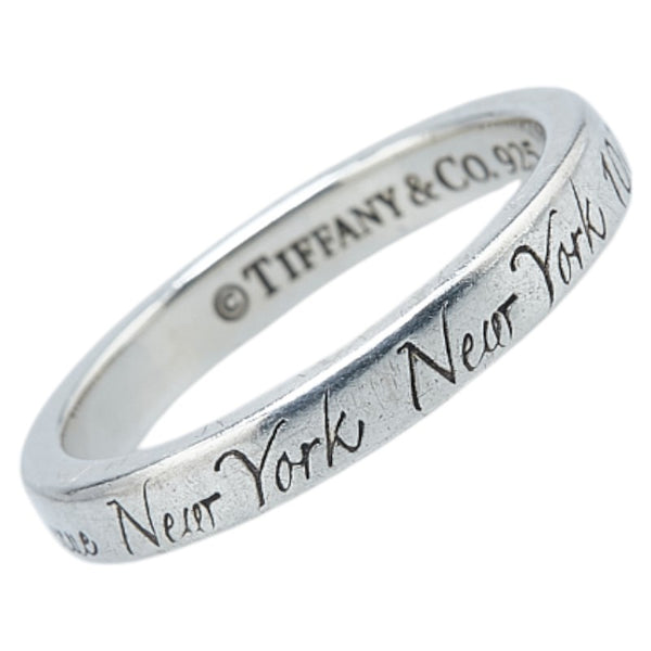 ティファニー ノーツ ナロー リング 指輪 SV925 シルバー レディース TIFFANY&Co. 【中古】