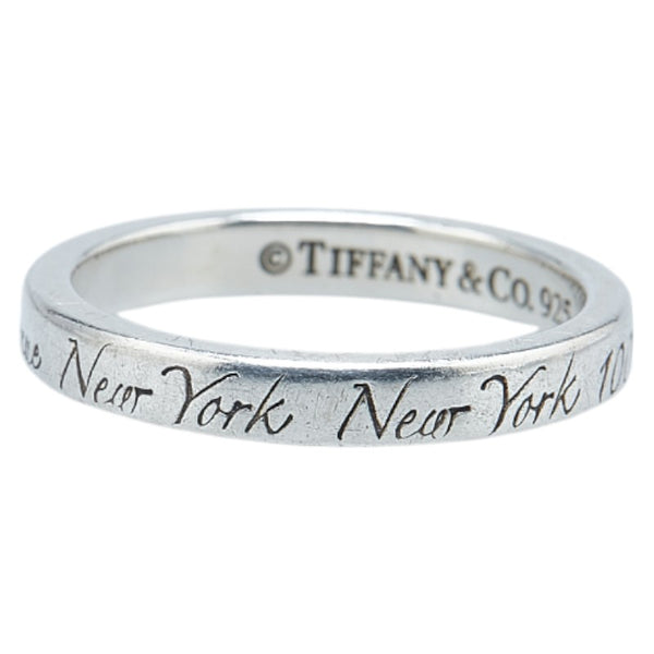 ティファニー ノーツ ナロー リング 指輪 SV925 シルバー レディース TIFFANY&Co. 【中古】