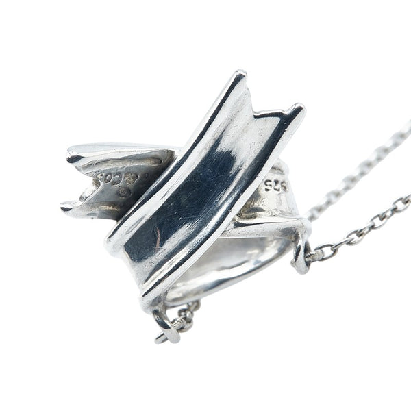 ティファニー リボン ネックレス SV925 シルバー レディース TIFFANY&Co. 【中古】