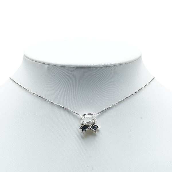 ティファニー リボン ネックレス SV925 シルバー レディース TIFFANY&Co. 【中古】
