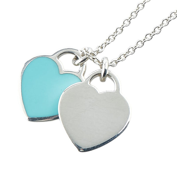 ティファニー リターン トゥ ティファニー ハートタグ ネックレス シルバー ライトブルー SV925 シルバー レディース TIFFANY&Co. 【中古】