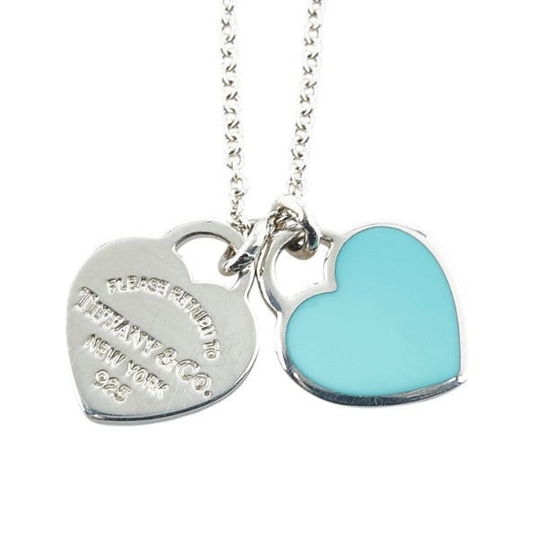 ティファニー リターン トゥ ティファニー ハートタグ ネックレス シルバー ライトブルー SV925 シルバー レディース TIFFANY&Co. 【中古】