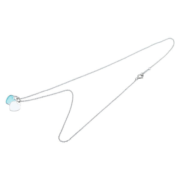 ティファニー リターン トゥ ティファニー ハートタグ ネックレス シルバー ライトブルー SV925 シルバー レディース TIFFANY&Co. 【中古】