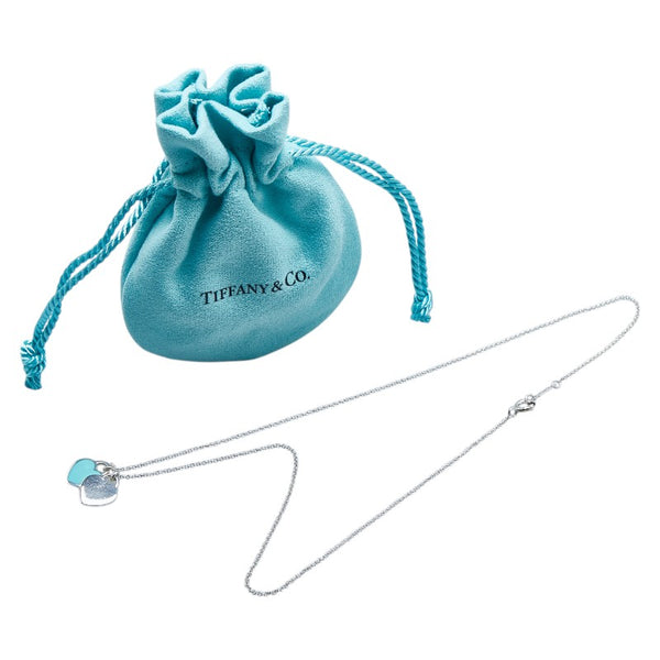 ティファニー リターン トゥ ティファニー ハートタグ ネックレス シルバー ライトブルー SV925 シルバー レディース TIFFANY&Co. 【中古】