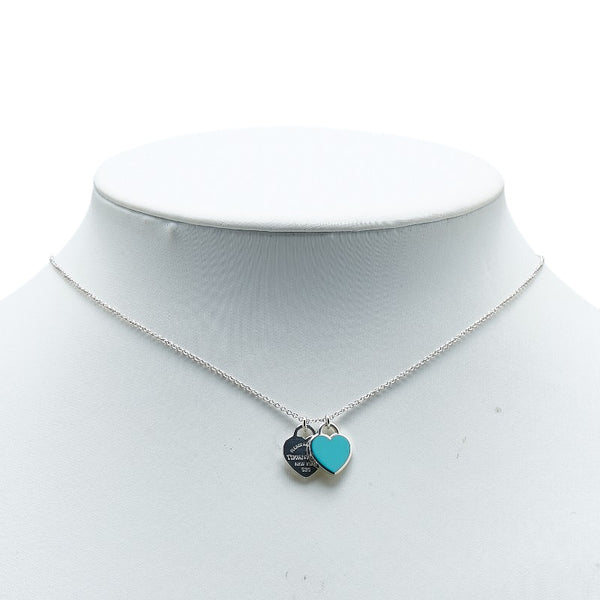 ティファニー リターン トゥ ティファニー ハートタグ ネックレス シルバー ライトブルー SV925 シルバー レディース TIFFANY&Co. 【中古】