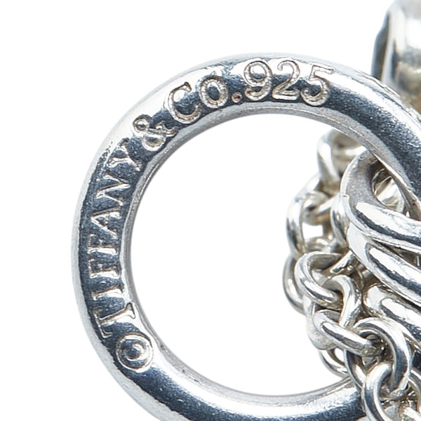 ティファニー フラワー バタフライ 花 蝶 モチーフ ネックレス シルバー マルチカラー SV925 シルバー レディース TIFFANY&Co. 【中古】