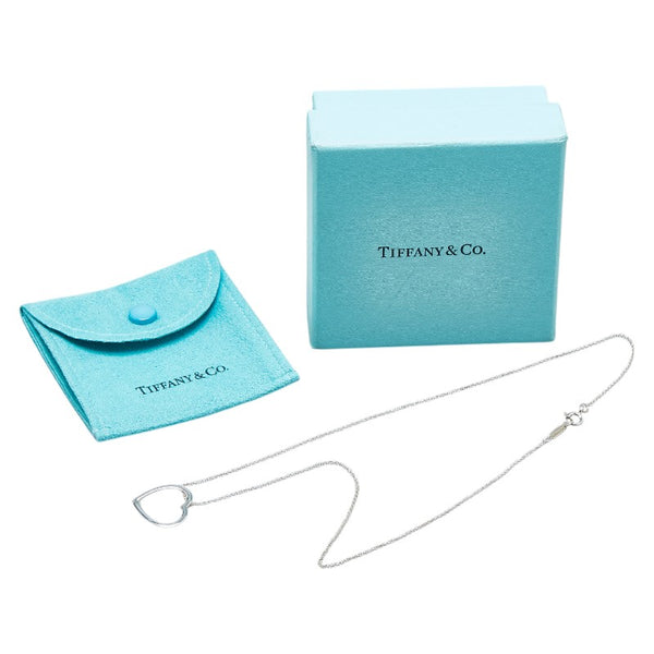 ティファニー ジオメトリック オープンハート ネックレス SV925 シルバー レディース TIFFANY&Co. 【中古】