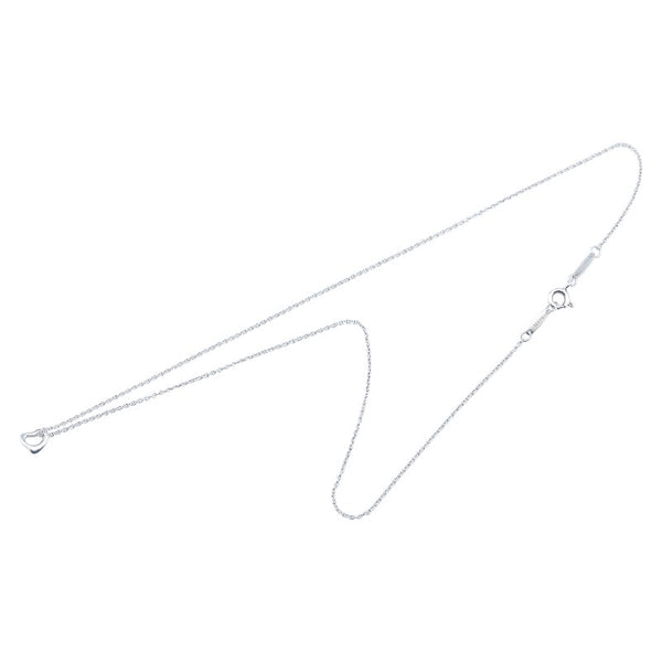 ティファニー オープンハート ネックレス SV925 シルバー レディース TIFFANY&Co. 【中古】