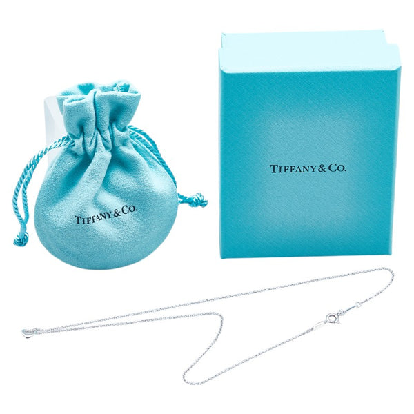 ティファニー オープンハート ネックレス SV925 シルバー レディース TIFFANY&Co. 【中古】