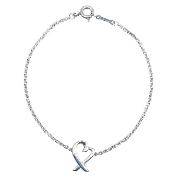 ティファニー ラビングハート ブレスレット SV925 シルバー レディース TIFFANY&Co. 【中古】