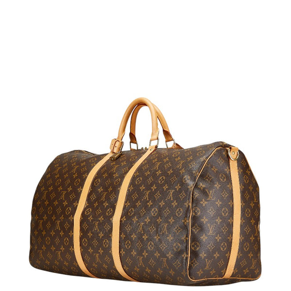 ルイ ヴィトン モノグラム キーポル55 ボストンバッグ トラベルバッグ 旅行用バッグ M41424 ブラウン PVC レザー レディース LOUIS VUITTON 【中古】
