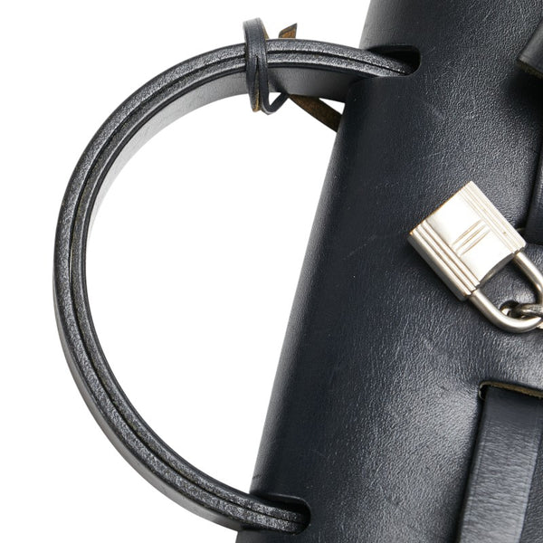 エルメス エールバッグPM ハンドバッグ リュック 2WAY ブラック キャンバス レザー レディース HERMES 【中古】