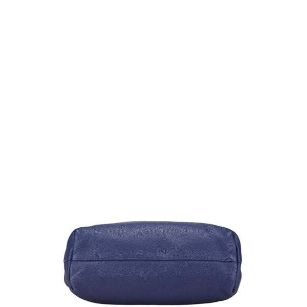 プラダ トートバッグ ショルダーバッグ 2WAY ブルー レザー レディース PRADA 【中古】