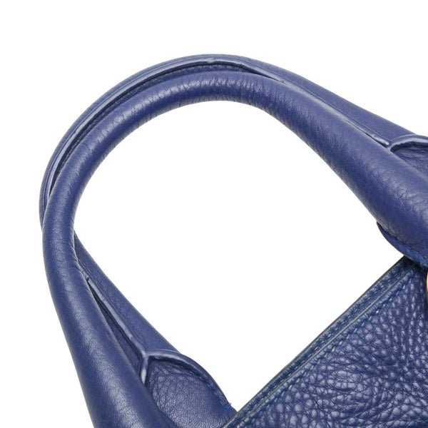 プラダ トートバッグ ショルダーバッグ 2WAY ブルー レザー レディース PRADA 【中古】