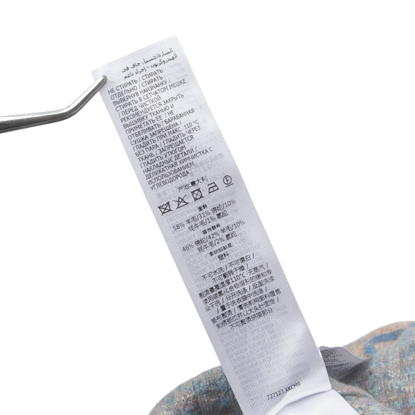 グッチ GG パール ニットワンピース 半袖 サイズ：XS ピンク ブルー ベージュ ウール ナイロン ヤク レディース GUCCI 【中古】