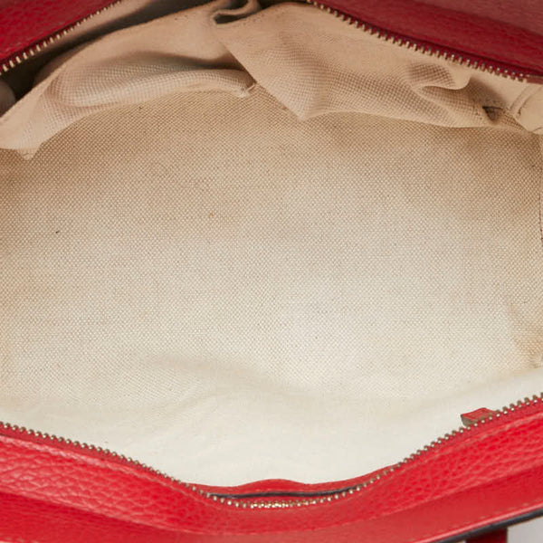 グッチ スウィング ミニ ハンドバッグ ショルダーバッグ 2WAY 368827 レッド レザー レディース GUCCI 【中古】