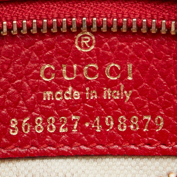 グッチ スウィング ミニ ハンドバッグ ショルダーバッグ 2WAY 368827 レッド レザー レディース GUCCI 【中古】