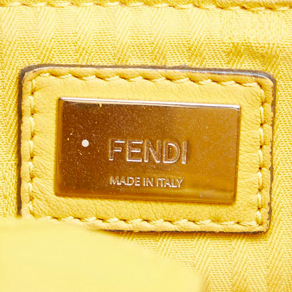 フェンディ プチトゥージュール  ハンドバック ショルダーバッグ 2WAY 8BH253 イエロー レザー レディース FENDI 【中古】
