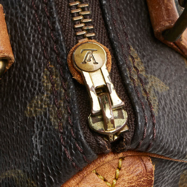 ルイ ヴィトン モノグラム ミニ スピーディ ハンドバッグ M41534 ブラウン PVC レザー レディース LOUIS VUITTON 【中古】
