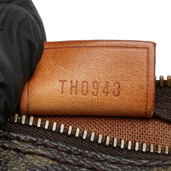 ルイ ヴィトン モノグラム ミニ スピーディ ハンドバッグ M41534 ブラウン PVC レザー レディース LOUIS VUITTON 【中古】