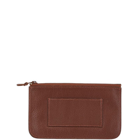 エルメス ドゴン付属 コインケース ポーチ ブラウン レザー レディース HERMES 【中古】